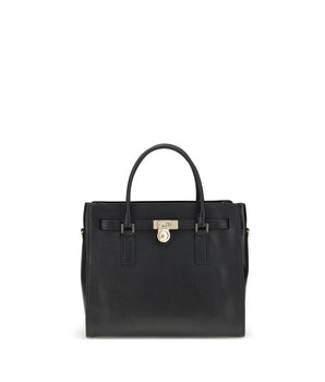 Michael Kors Black Calf Leather Bos Taurus Shoulder Bag