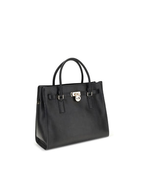 Michael Kors Black Calf Leather Bos Taurus Shoulder Bag
