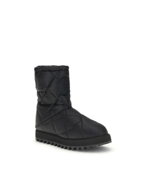 Dolce &amp; Gabbana Black Polyamide Flat Boots