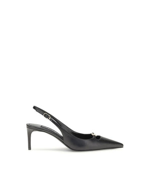 Dolce & Gabbana Black Goatskin High Heel Pumps