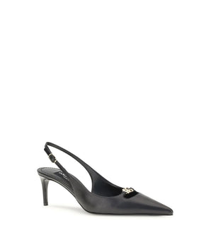 Dolce & Gabbana Black Goatskin High Heel Pumps