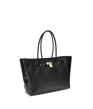 Michael Kors Black Calf Leather Bos Taurus Shoulder Bag