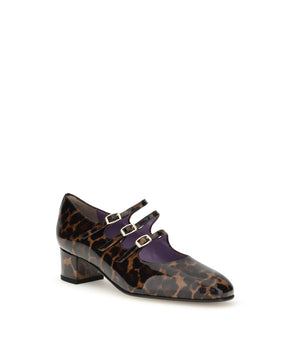 Carel Paris Multicolor Calf Leather Bos Taurus Platform Pumps