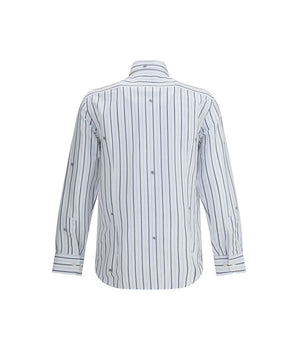 Etro White Cotton Pattern Shirt