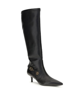 PINKO Black Goatskin Ankle Boots