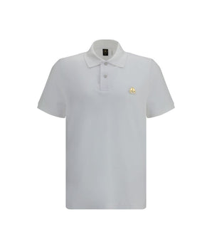 Moose Knuckles White Cotton Polo Shirt