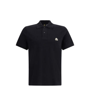 Moose Knuckles Black Cotton Polo Shirt