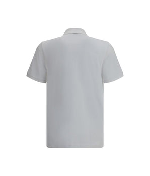 Moose Knuckles White Cotton Polo Shirt