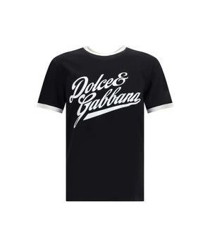Dolce & Gabbana Black Cotton T-Shirt