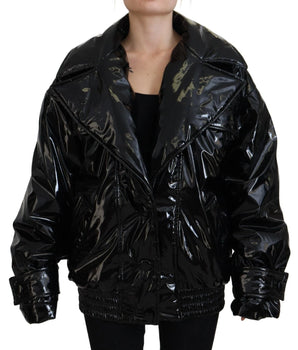 Dolce &amp; Gabbana Polyester Black Shiny Blazer Jacket for Women