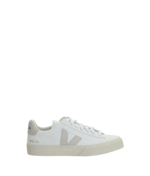 Veja White Calf Leather Bos Taurus Low Top Sneakers