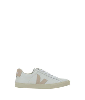Veja White Calf Leather Bos Taurus Sneakers