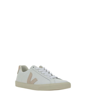 Veja White Calf Leather Bos Taurus Sneakers