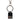 Dolce & Gabbana Black Sint Glass Plaque DG Logo Metal PlateKeychain Keyring