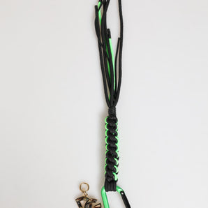 Dolce & Gabbana Polyester Multicolor Tape String DG Logo Keychain Keyring