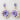 Dolce & Gabbana Purple Floral Crystal Pearl Drop Clip-On Statement Earrings