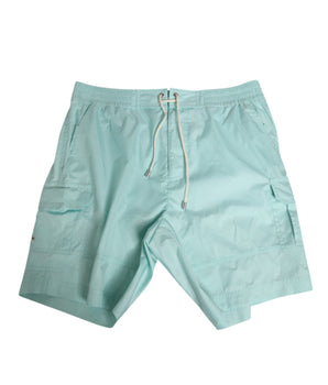 Dolce &amp; Gabbana Aqua Blue Polyester Men's Beachwear Shorts Swimwear