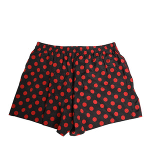 Dolce & Gabbana Black Silk Polka Dot Boxer Shorts Men Underwear