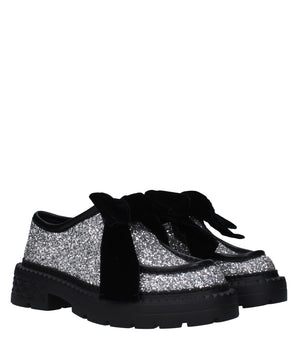 Jimmy Choo Gray Plastic Slip-On Loafers