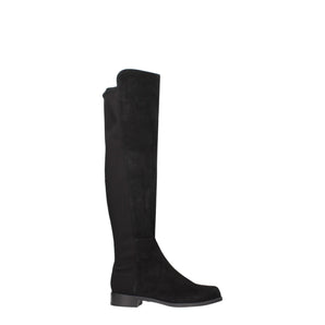 Stuart Weitzman Black Leather Over The Knee