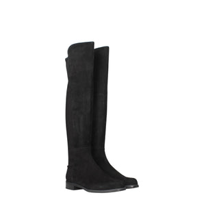 Stuart Weitzman Black Leather Over The Knee