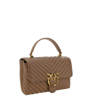 PINKO Brown Calf Leather Bos Taurus Wallet