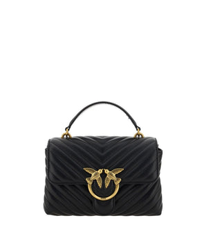 PINKO Black Calf Leather Bos Taurus Wallet