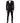 Dolce &amp; Gabbana Black 3-Piece Brocade Jacquard MARTINI Suit