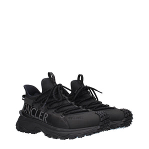 Moncler Black Fabric Athletic Sneakers