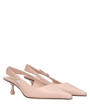 Jimmy Choo Pink Leather High Heel Pumps