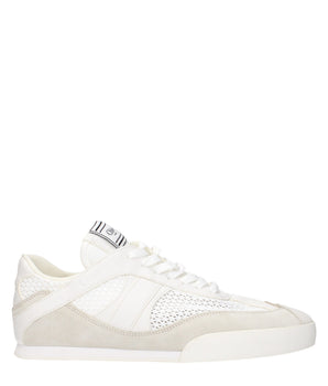 Chloé White Fabric Low Top Sneakers