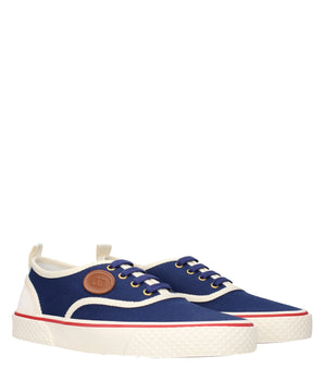 Valentino Garavani Blue Fabric Low Top Sneakers