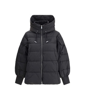 PINKO Black Polyester Full-Length Jacket