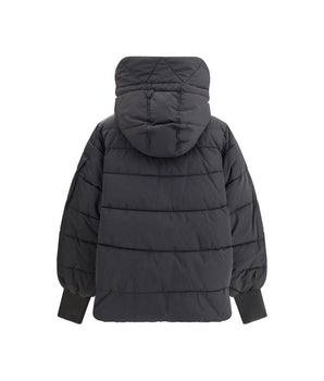 PINKO Black Polyester Full-Length Jacket