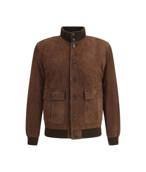 Valstar Brown Calf Leather Bos Taurus Bomber
