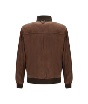 Valstar Brown Calf Leather Bos Taurus Bomber