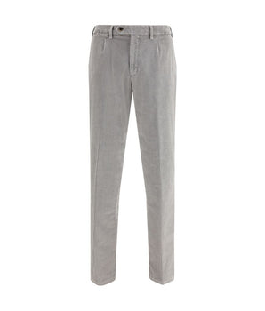 German grey cotton casual trousers