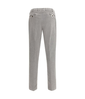 German grey cotton casual trousers