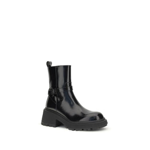 Jimmy Choo Patent-leather Conny Ankle Boots