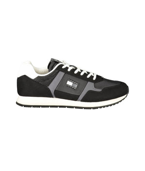 Tommy Hilfiger Black Polyester Men Sneaker