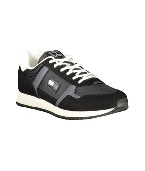 Tommy Hilfiger Black Polyester Men Sneaker