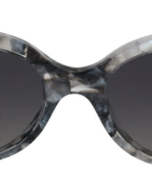 Dolce &amp; Gabbana DG4194 Gray Acetate Logo Plaque Cat Eye Lens Sunglasses