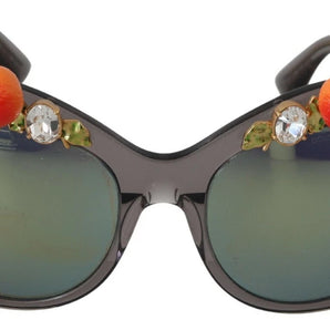 Dolce & Gabbana DG4283B Acetate Crystals Orange Appliques Sunglasses