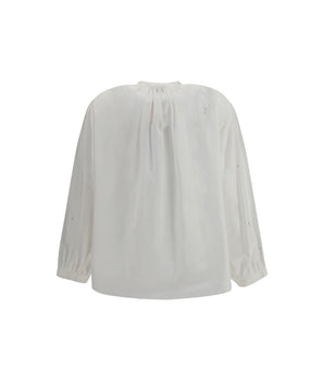 Forte_Forte White Cotton Blouse