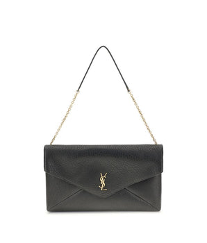 Saint Laurent Black Lamb Ovis Aries Aries Shoulder Bag
