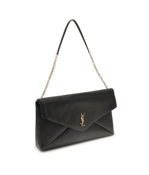 Saint Laurent Black Lamb Ovis Aries Aries Shoulder Bag