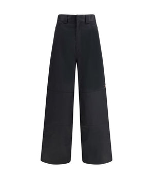 Balenciaga Black Cotton Casual Pants