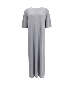 Khaite Gray Wool Casual Dress