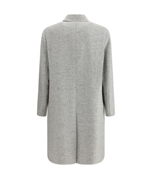 Lardini Gray Fleece Coat