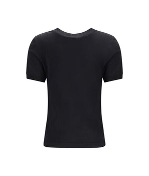 Dolce & Gabbana Black Cotton T-Shirt